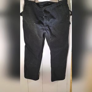 Carhartt: Pre-Washed, Double Front work pant in Black. 46x30 (Men's)